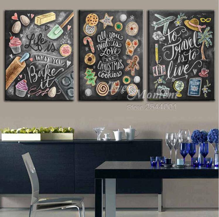 Chalkboard Wall Mural, 5D DIY Diamond Painting Decor