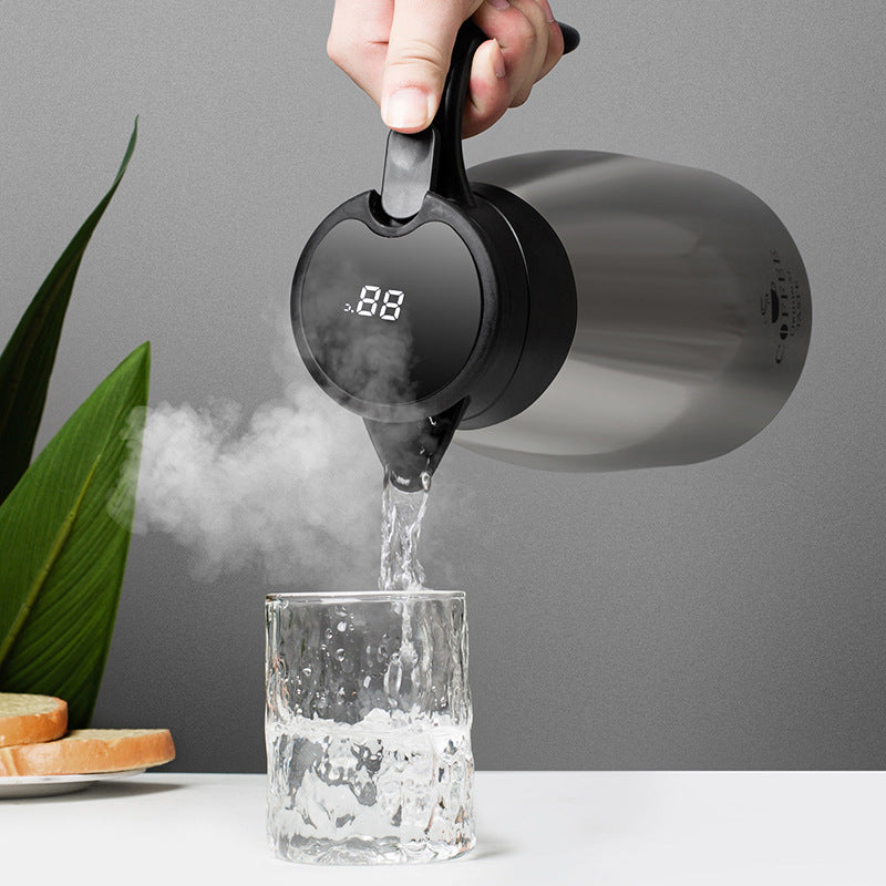 Smart Thermos Coffee Pot - 304 Stainless Steel Vacuum Flask