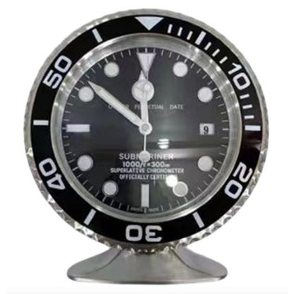 10-Inch Metal Base Wall Clock with Luminous Hands