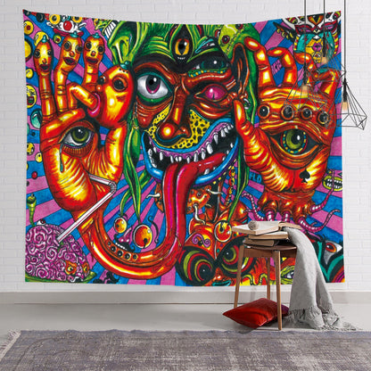 Nordic Style Colorful Psychedelic Wall Tapestry