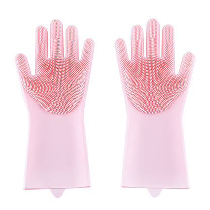 Silicone Dishwashing Gloves for Kitchen Tasks