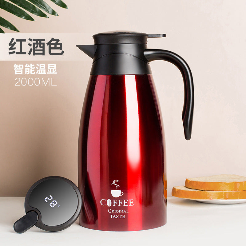Smart Thermos Coffee Pot - 304 Stainless Steel Vacuum Flask