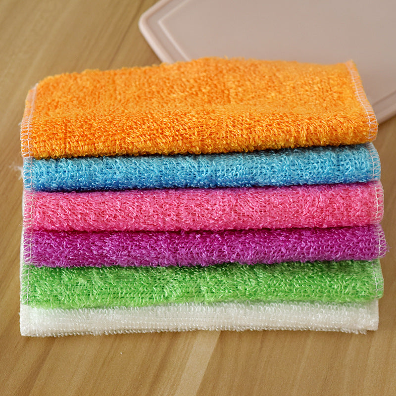 Thick Korean Bamboo Fiber Dishcloth - Oil-Free Wiping