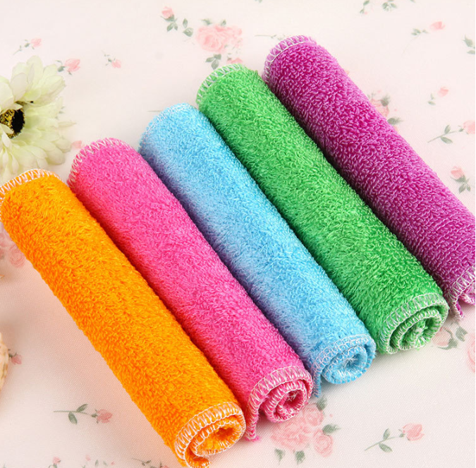 Thick Korean Bamboo Fiber Dishcloth - Oil-Free Wiping