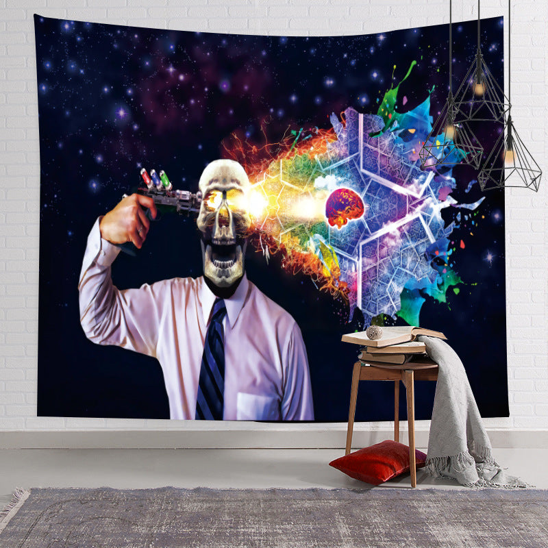 Nordic Style Colorful Psychedelic Wall Tapestry