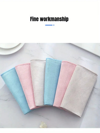 Thickened Absorbent Dishcloth for Kitchen and Glass Use