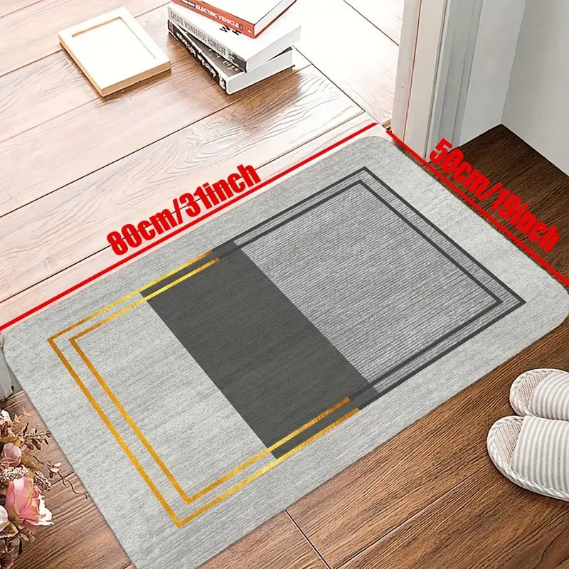 Geometric Non-Slip Cotton Floor Mat for Home Decor