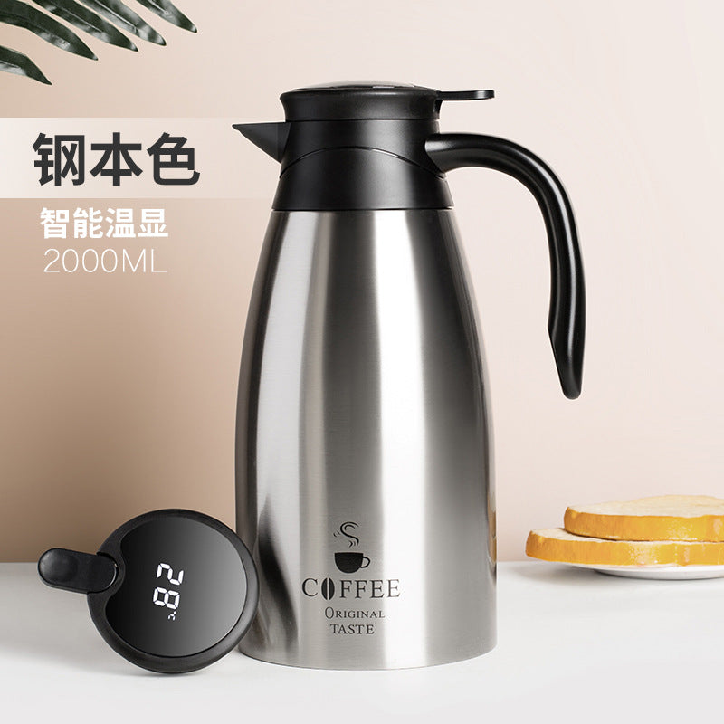 Smart Thermos Coffee Pot - 304 Stainless Steel Vacuum Flask