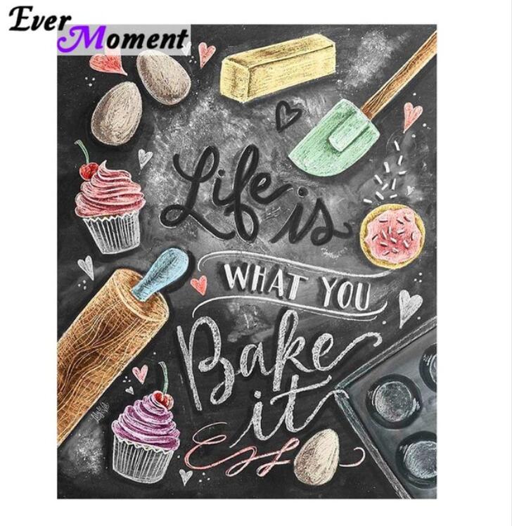 Chalkboard Wall Mural, 5D DIY Diamond Painting Decor