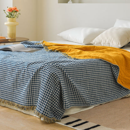 New Cotton Tassel Four-Layer Gauze Blanket for All Seasons