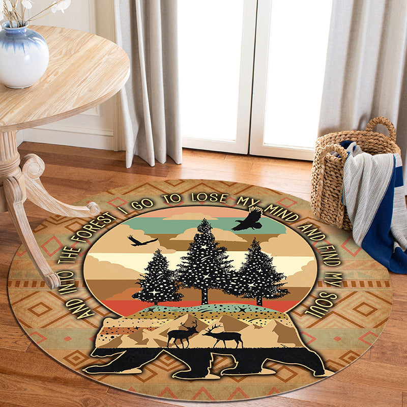 Modern Nordic Area Rug for Living Room and Bedroom