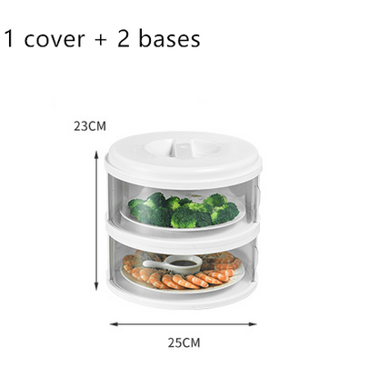 Multi-Functional Transparent Food Cover with Lid