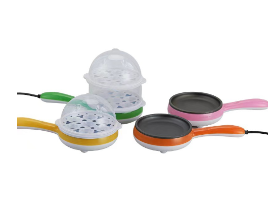 Electric Non-Stick Pan and Steamer for Eggs