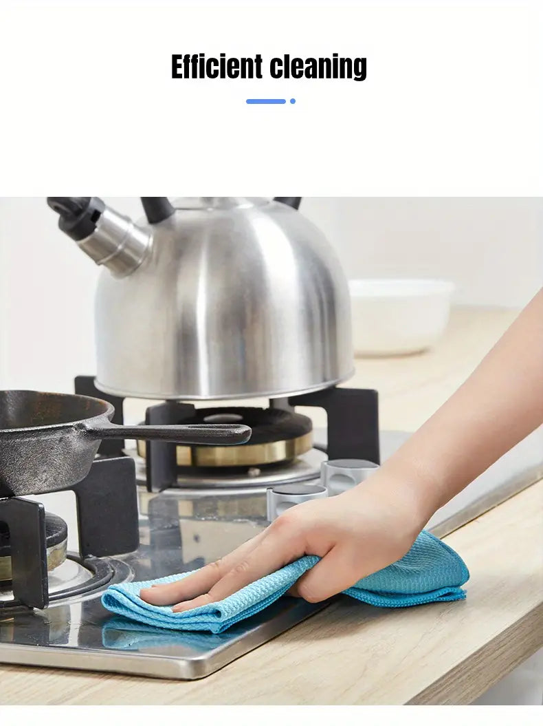 Thickened Absorbent Dishcloth for Kitchen and Glass Use