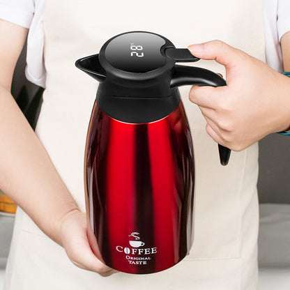 Smart Thermos Coffee Pot - 304 Stainless Steel Vacuum Flask