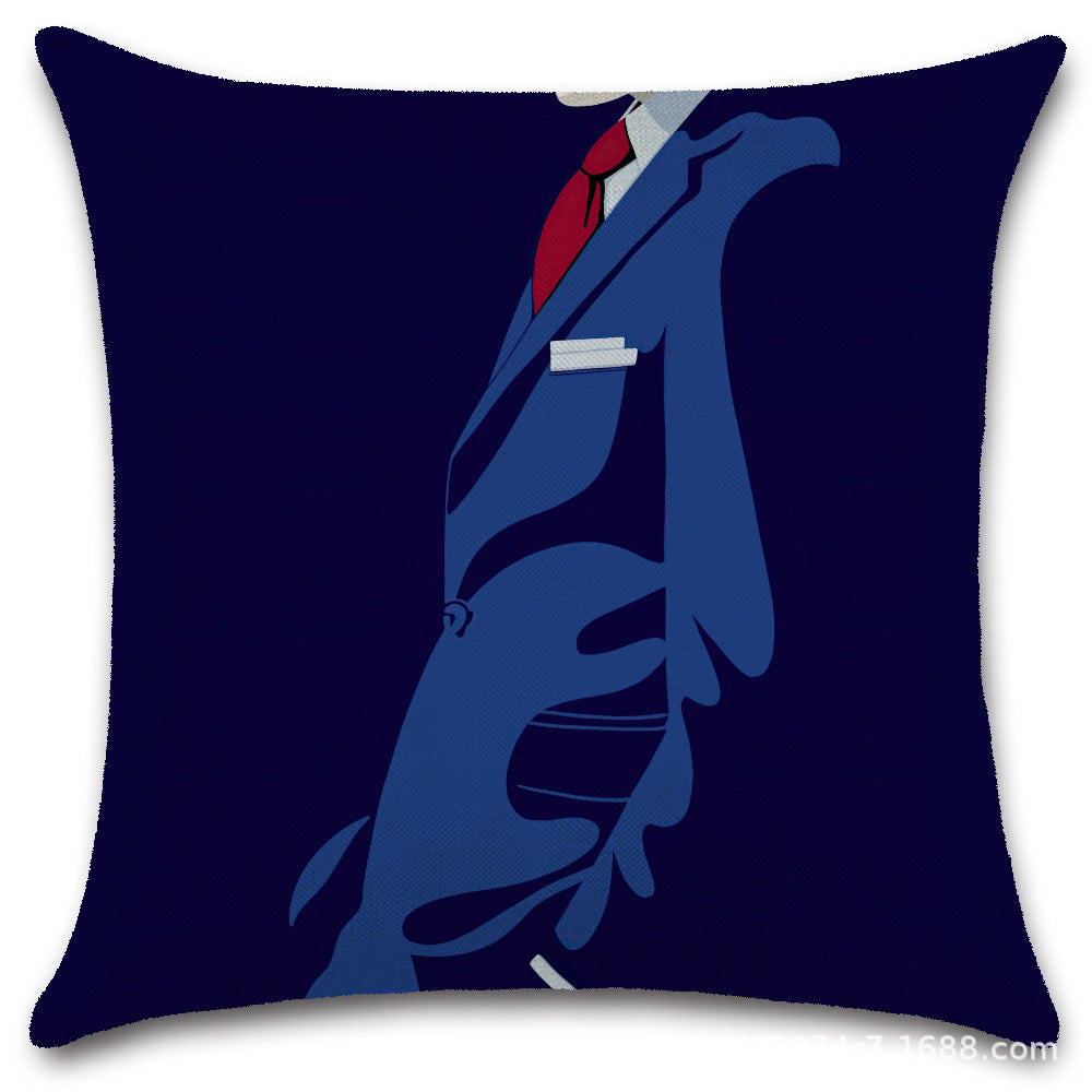 Nordic Pop Fashion Women's Character Pillow Cover