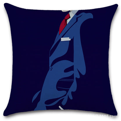 Nordic Pop Fashion Women's Character Pillow Cover