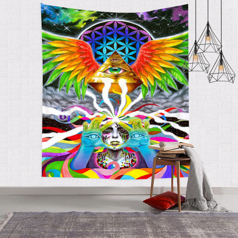 Nordic Style Colorful Psychedelic Wall Tapestry