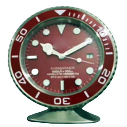 10-Inch Metal Base Wall Clock with Luminous Hands