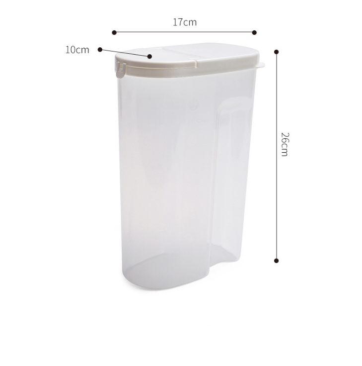Plastic Storage Jar for Grains and Food Preservation