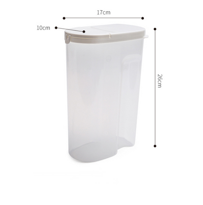 Plastic Storage Jar for Grains and Food Preservation
