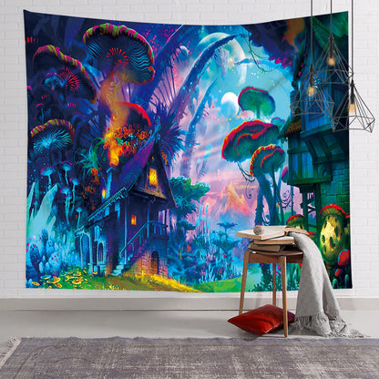 Nordic Style Colorful Psychedelic Wall Tapestry