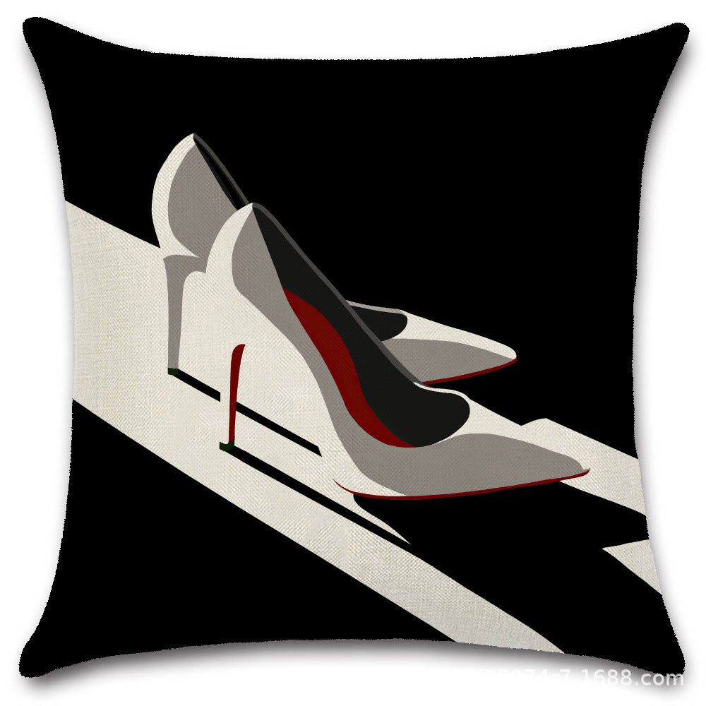 Nordic Pop Fashion Women's Character Pillow Cover
