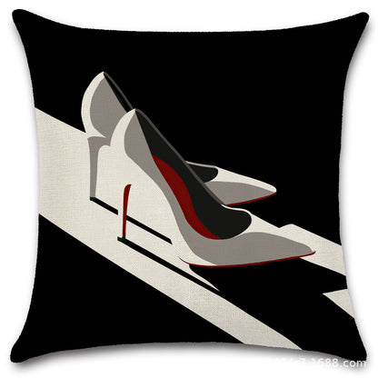 Nordic Pop Fashion Women's Character Pillow Cover