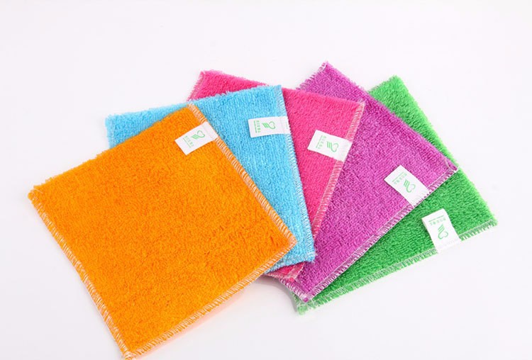 Thick Korean Bamboo Fiber Dishcloth - Oil-Free Wiping