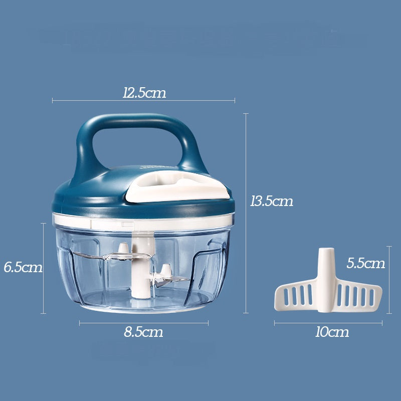 Mini Manual Pull Vegetable Cutter with Drawstring
