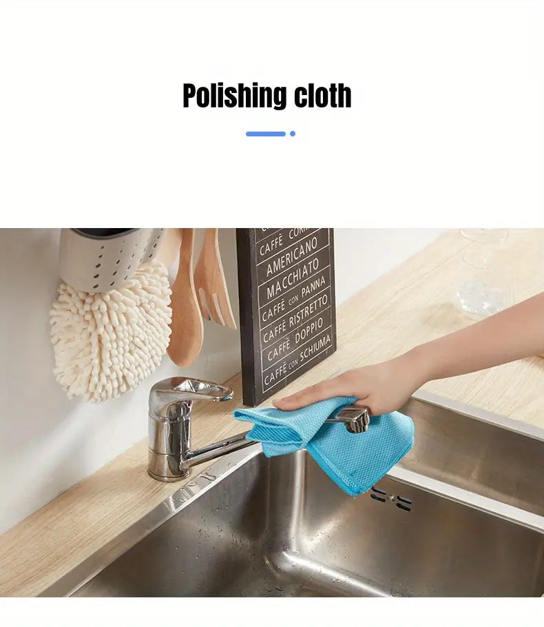 Thickened Absorbent Dishcloth for Kitchen and Glass Use