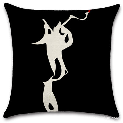 Nordic Pop Fashion Women's Character Pillow Cover