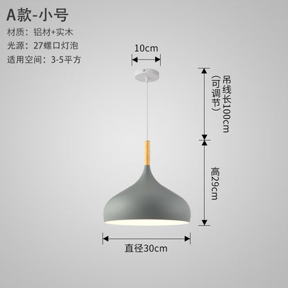 Nordic Style Vintage Restaurant Pendant Light Fixture