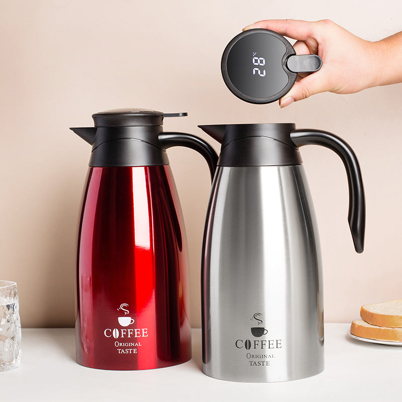 Smart Thermos Coffee Pot - 304 Stainless Steel Vacuum Flask