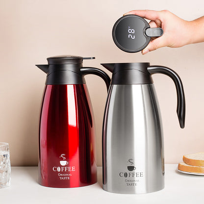 Smart Thermos Coffee Pot - 304 Stainless Steel Vacuum Flask