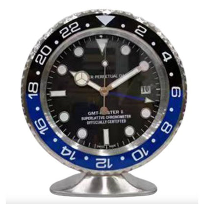 10-Inch Metal Base Wall Clock with Luminous Hands