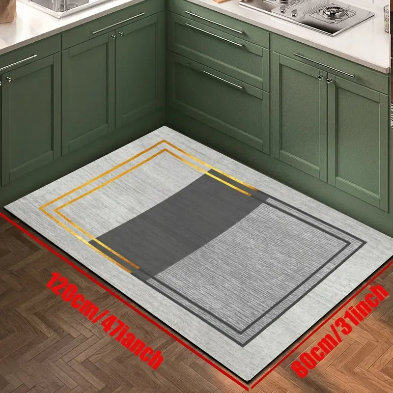 Geometric Non-Slip Cotton Floor Mat for Home Decor