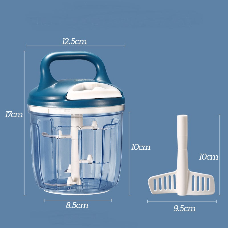 Mini Manual Pull Vegetable Cutter with Drawstring