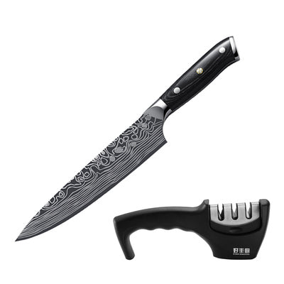 Damascus Chef Knife for Japanese Sushi and Cooking