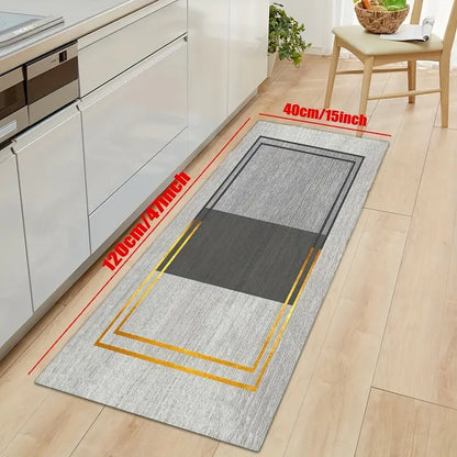 Geometric Non-Slip Cotton Floor Mat for Home Decor