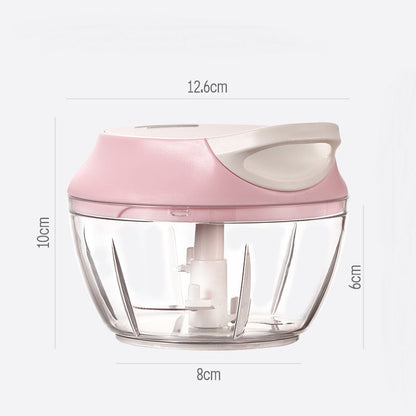 Mini Manual Pull Vegetable Cutter with Drawstring