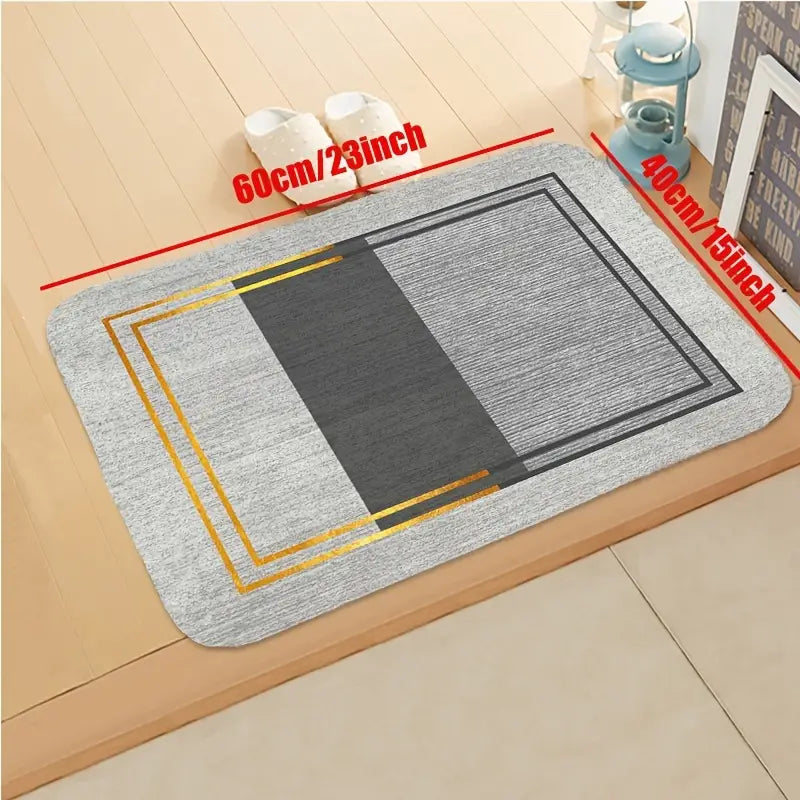 Geometric Non-Slip Cotton Floor Mat for Home Decor