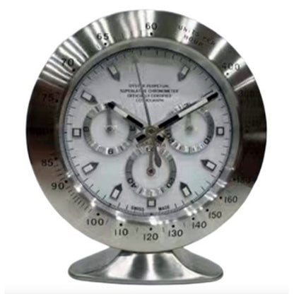 10-Inch Metal Base Wall Clock with Luminous Hands