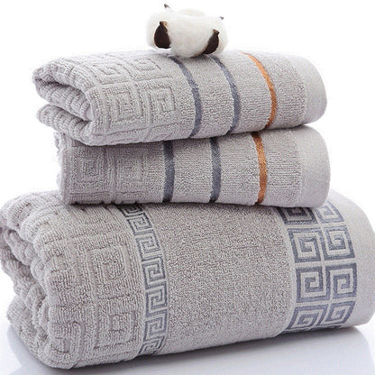 Great Wall Cotton Towel Set with Custom Logo (3 Pieces)