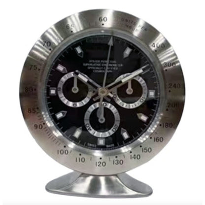 10-Inch Metal Base Wall Clock with Luminous Hands