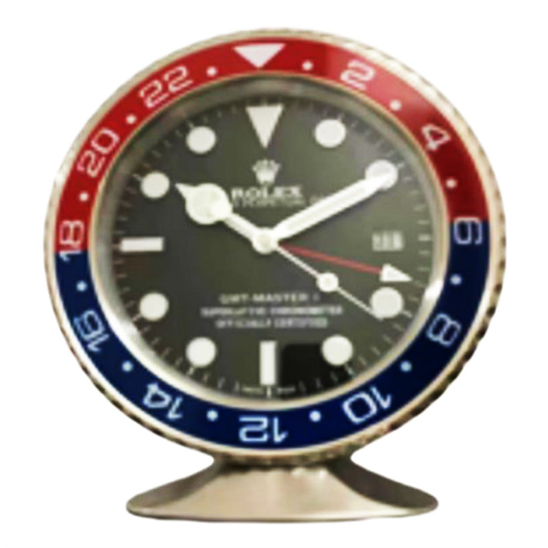 10-Inch Metal Base Wall Clock with Luminous Hands