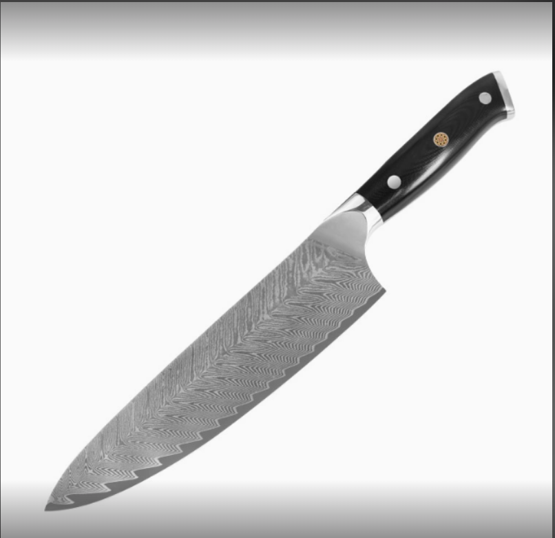 Damascus Chef Knife for Japanese Sushi and Cooking