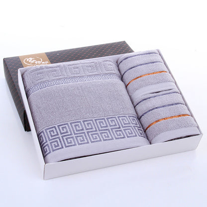 Great Wall Cotton Towel Set with Custom Logo (3 Pieces)