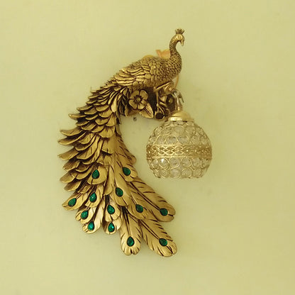 Indoor European Peacock Wall Lamp for TV Background
