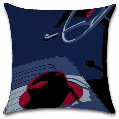 Nordic Pop Fashion Women's Character Pillow Cover